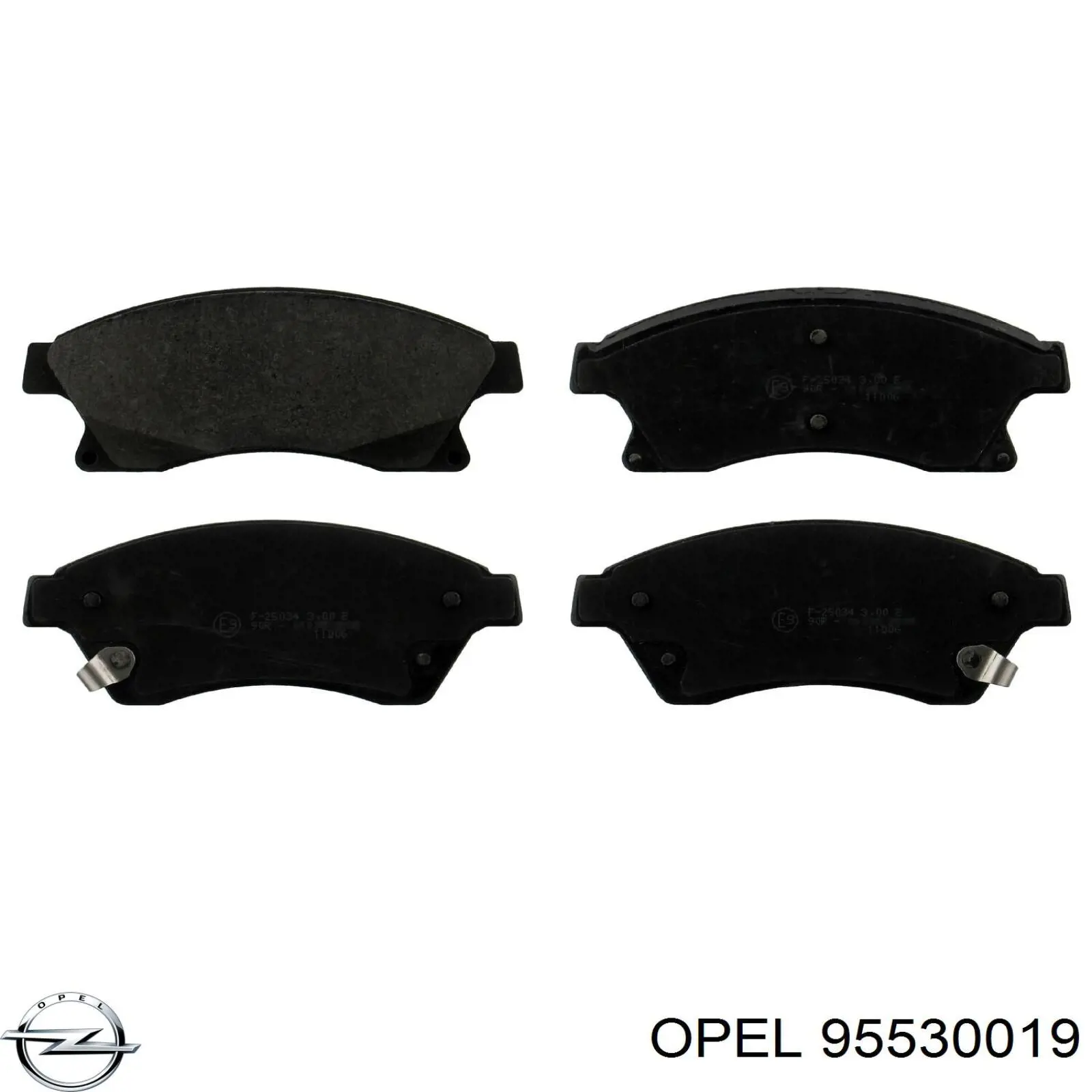 Купить 95530019 Opel Колодки тормозные