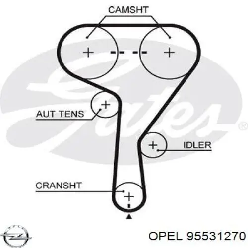 Помпа охлаждения Opel 95531270 цена, от 38.40 USD