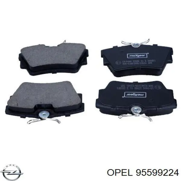 Колодки дисковые  Opel 95599224 цена, от 17.39 USD