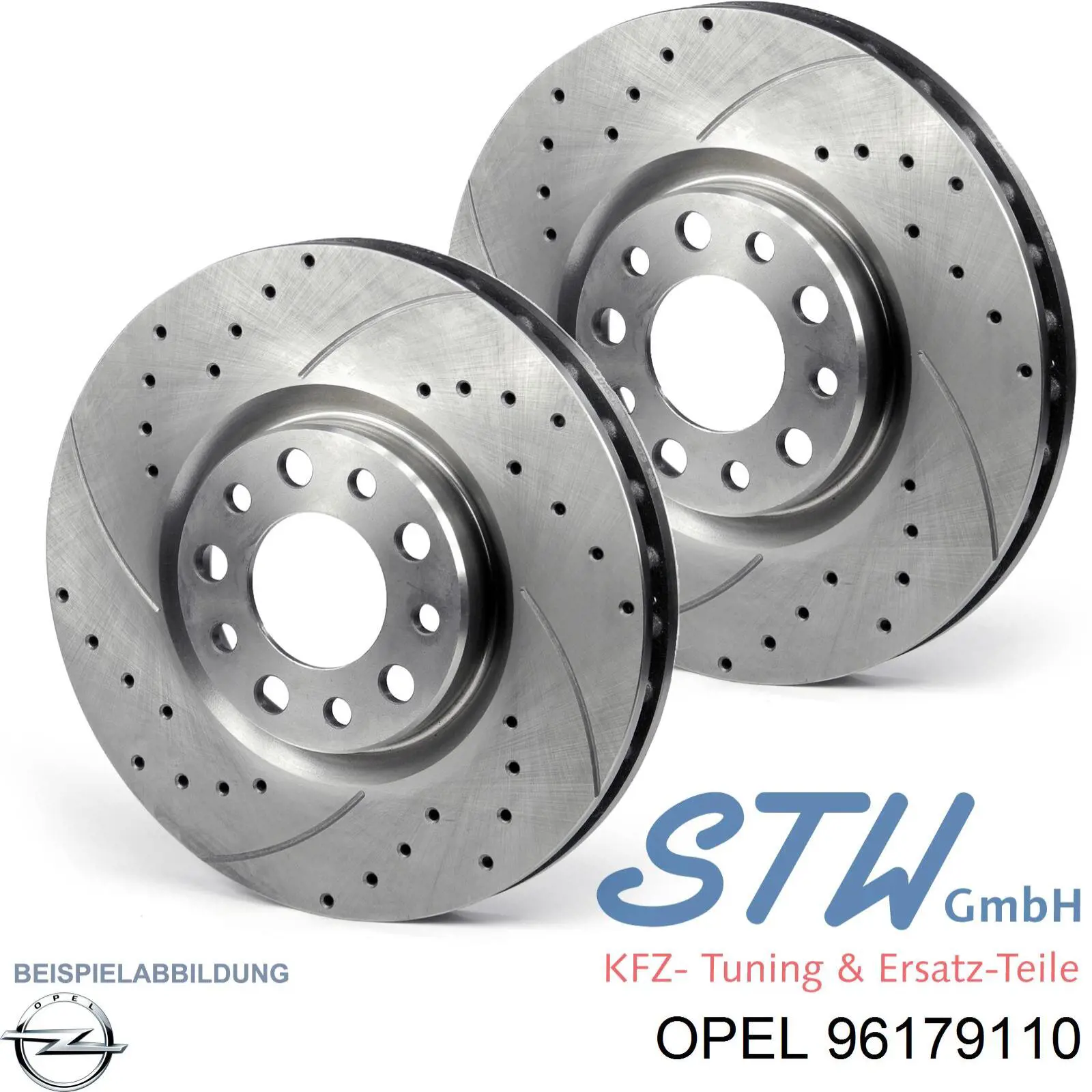 Передние тормозные диски 96179110 Opel