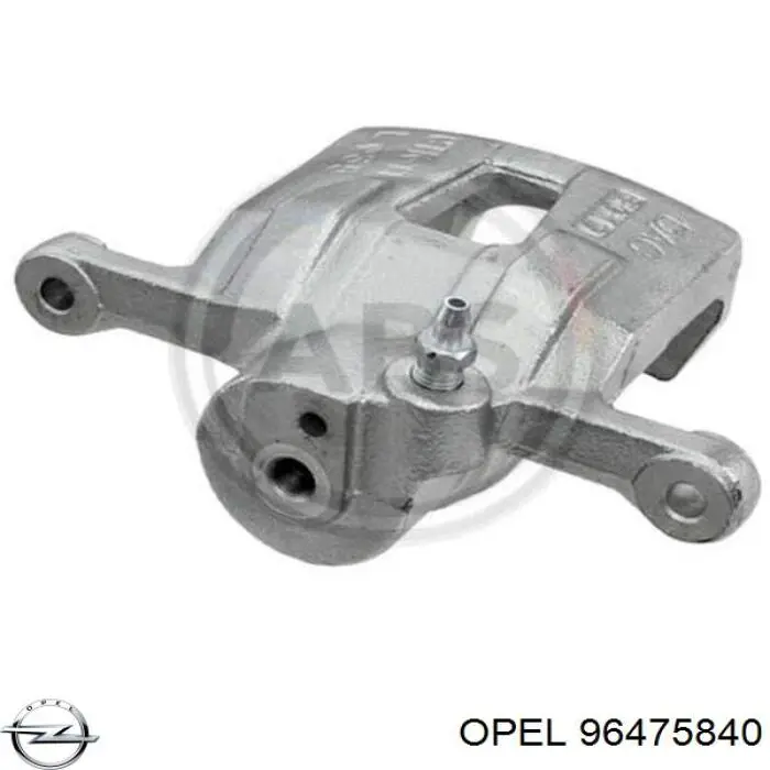 96475840 Opel suporte do freio traseiro esquerdo