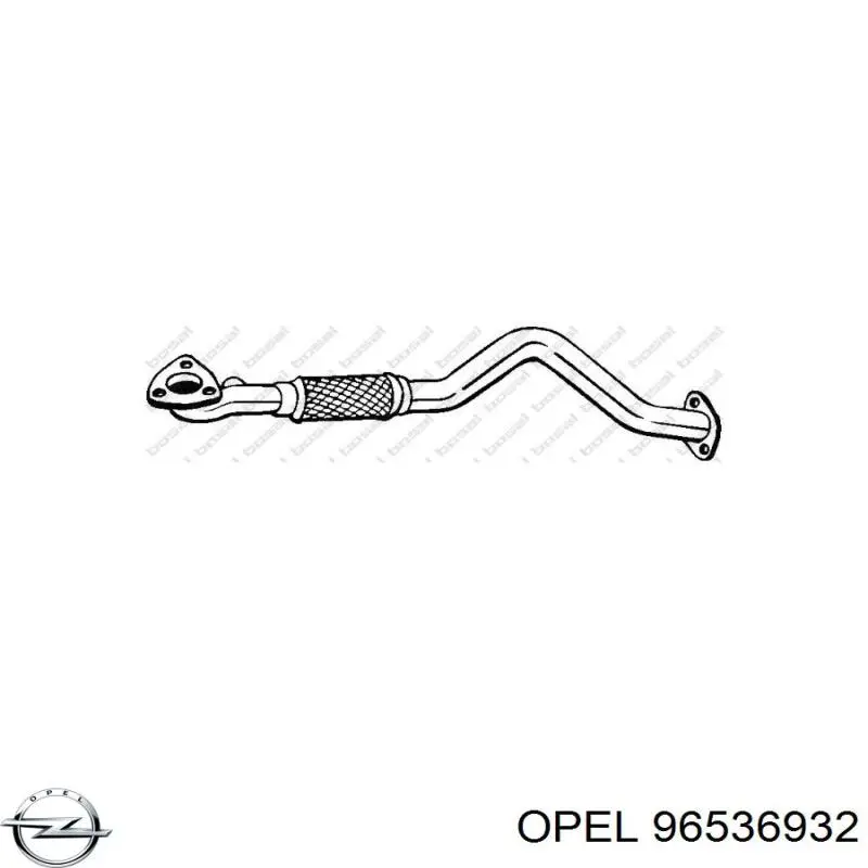 96536932 Opel Глушитель, передняя часть