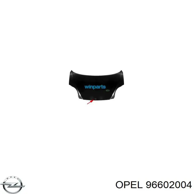 96602004 Opel Капот