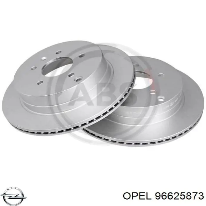 96625873 Opel диск тормозной задний