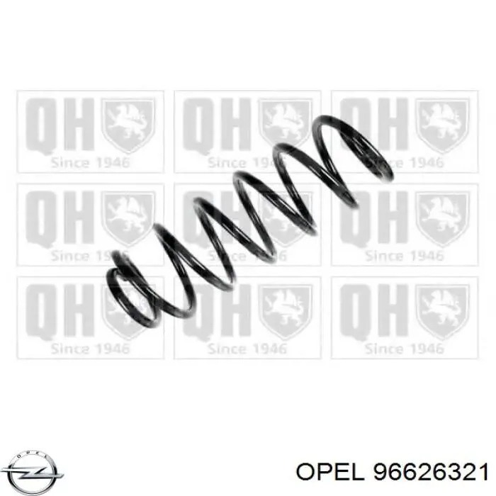 Передняя пружина 96626321 Opel