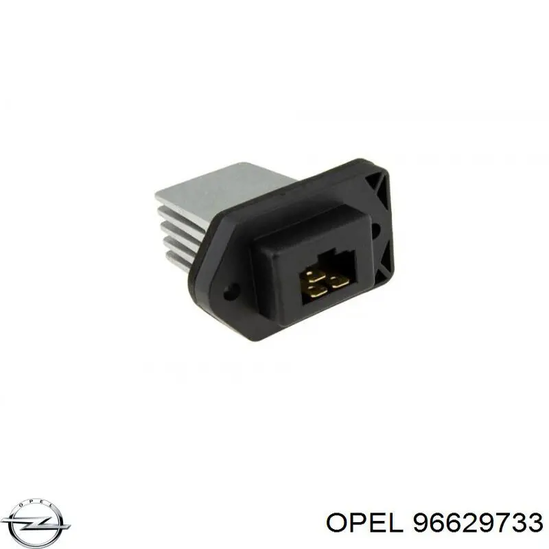 Резистор (сопротивление) вентилятора печки (отопителя салона) Opel 96629733