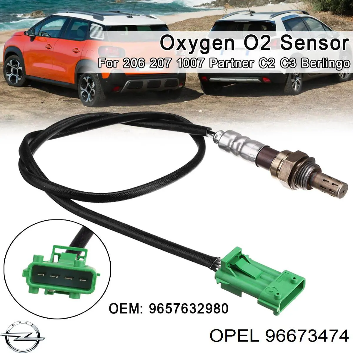 96673474 Opel датчик сигнализации парковки (парктроник задний)