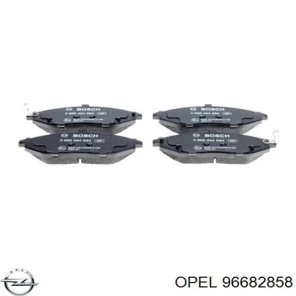 96682858 Opel колодки тормозные передние дисковые