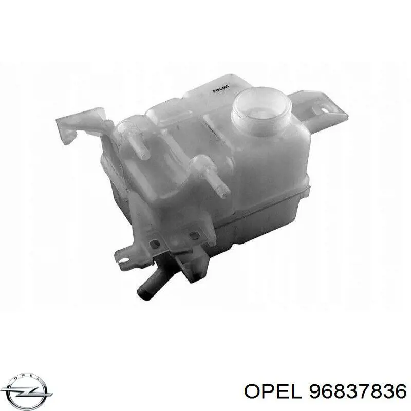 Бачок системы охлаждения расширительный Opel 96837836
