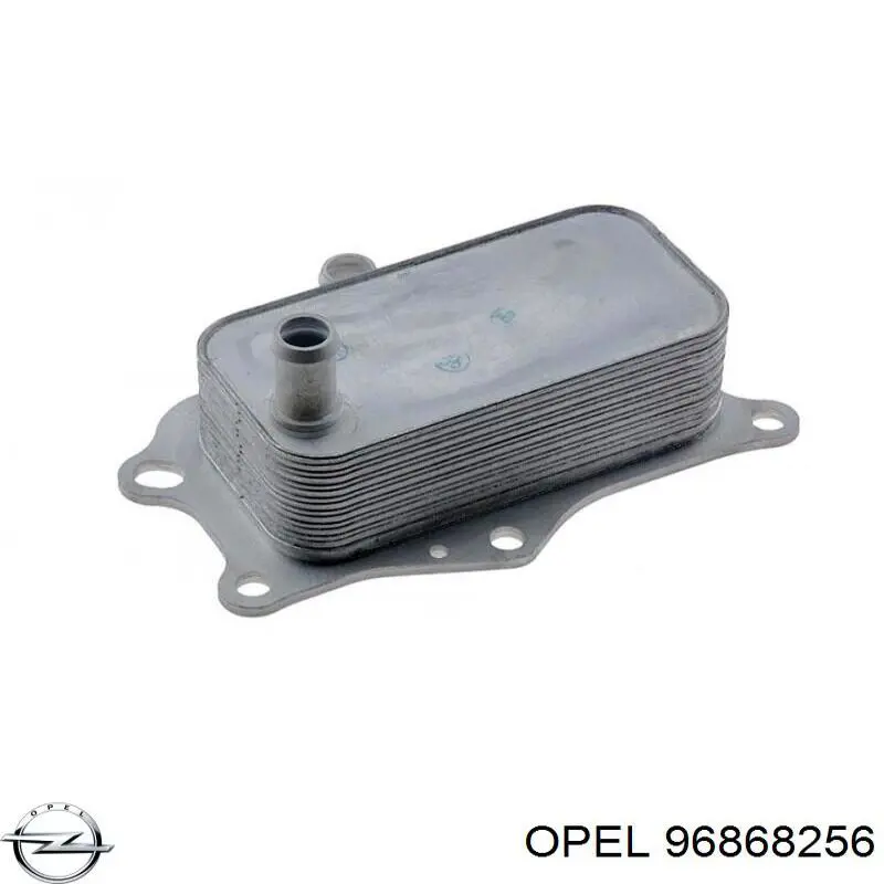 96868256 Opel radiador de óleo (frigorífico, debaixo de filtro)