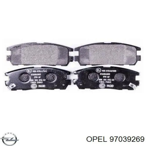 Купить 97039269 Opel Колодки тормозные задние, дисковые