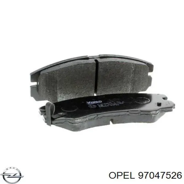 Передние тормозные колодки 97047526 Opel