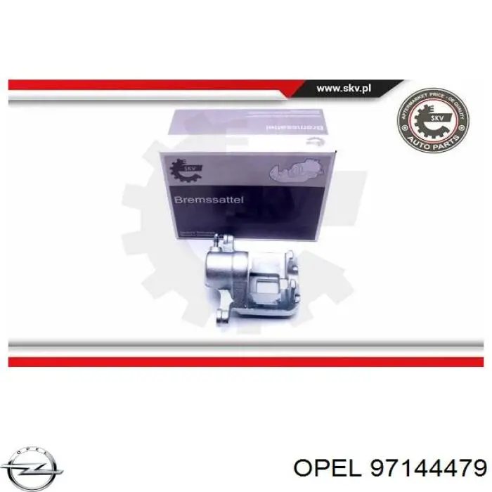 97144479 Opel суппорт тормозной задний левый