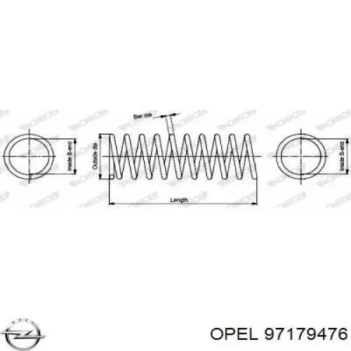 Купить 97179476 Opel Пружина подвески