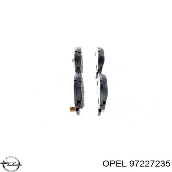 Передние тормозные колодки 97227235 Opel