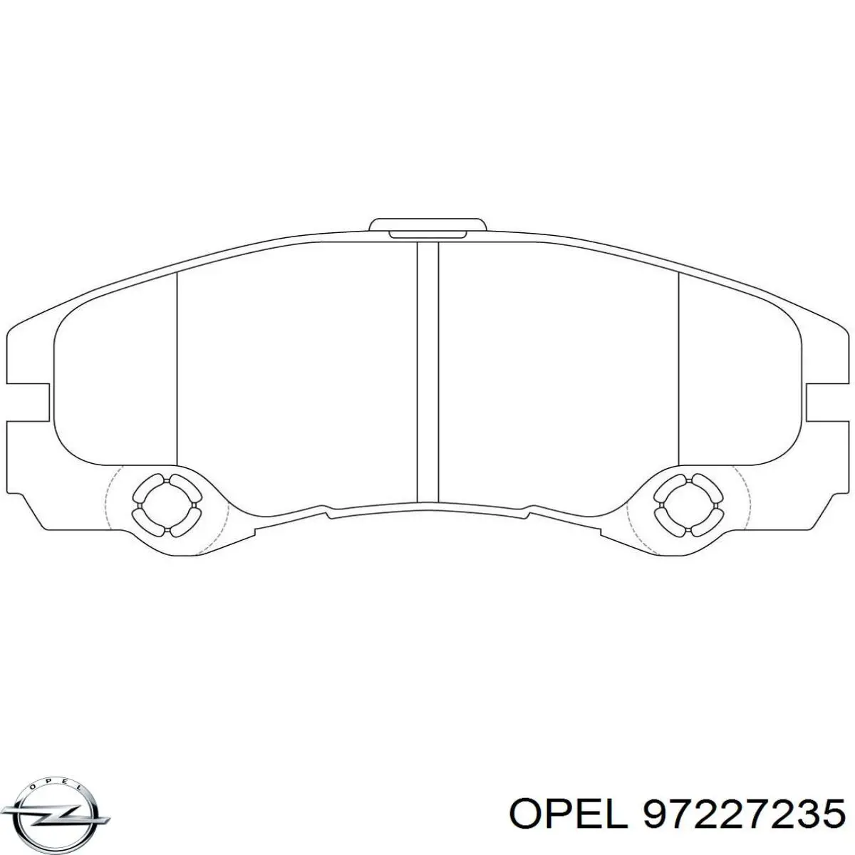 Тормозные колодки Opel 97227235