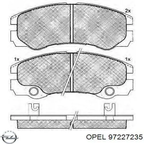 Купить 97227235 Opel Колодки тормозные