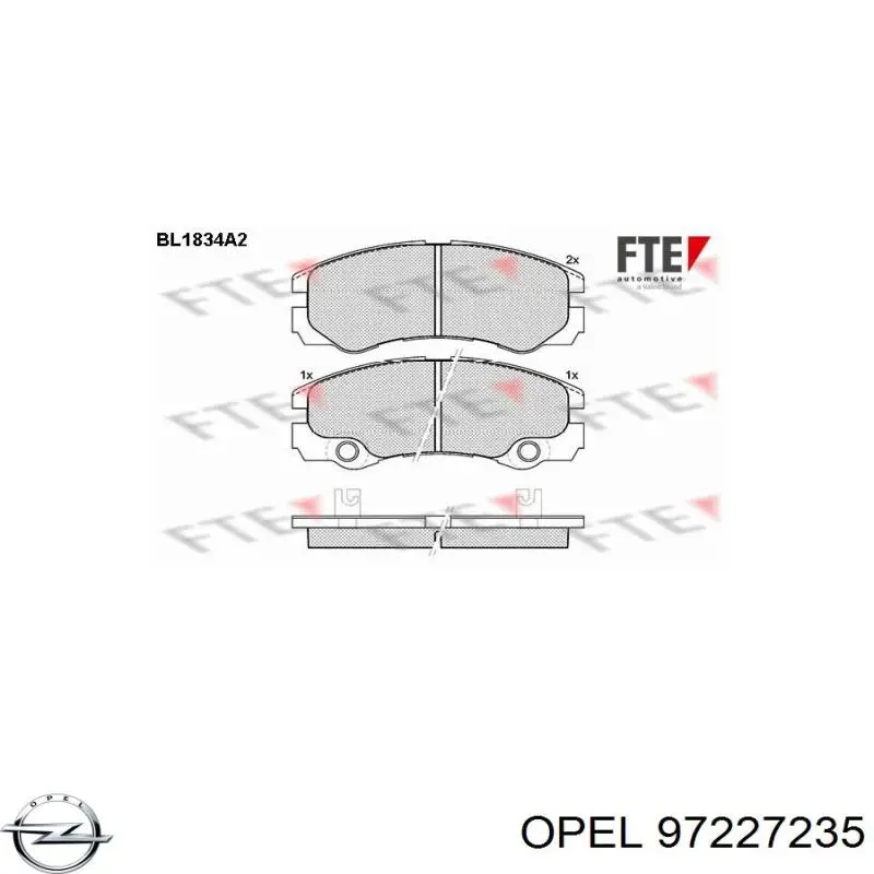 97227235 Opel Колодки передние