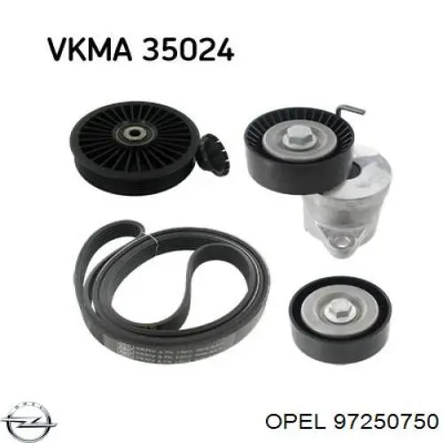 Паразитный ролик приводного ремня Opel 97250750 цена, от 19.38 USD