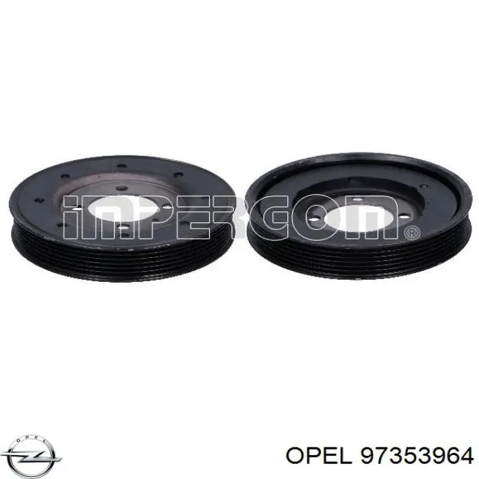 Шкив коленвала (демпфер) Opel 97353964 цена, от 18.63 USD