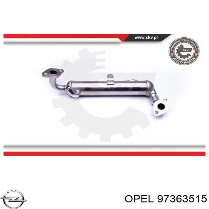 Радиатор системы EGR рециркуляции выхлопных газов Opel 97363515 цена, от 203.41 USD
