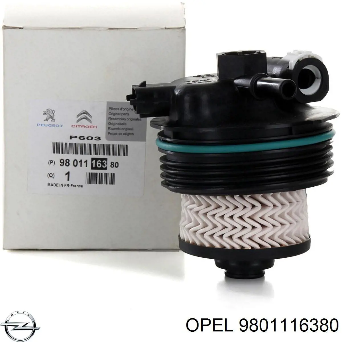9801116380 Opel filtro de combustível