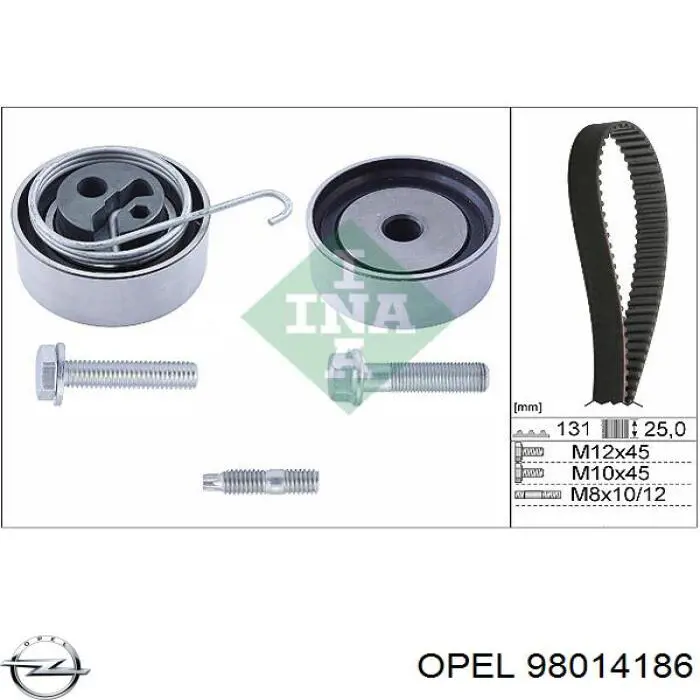 98014186 Opel ремень грм