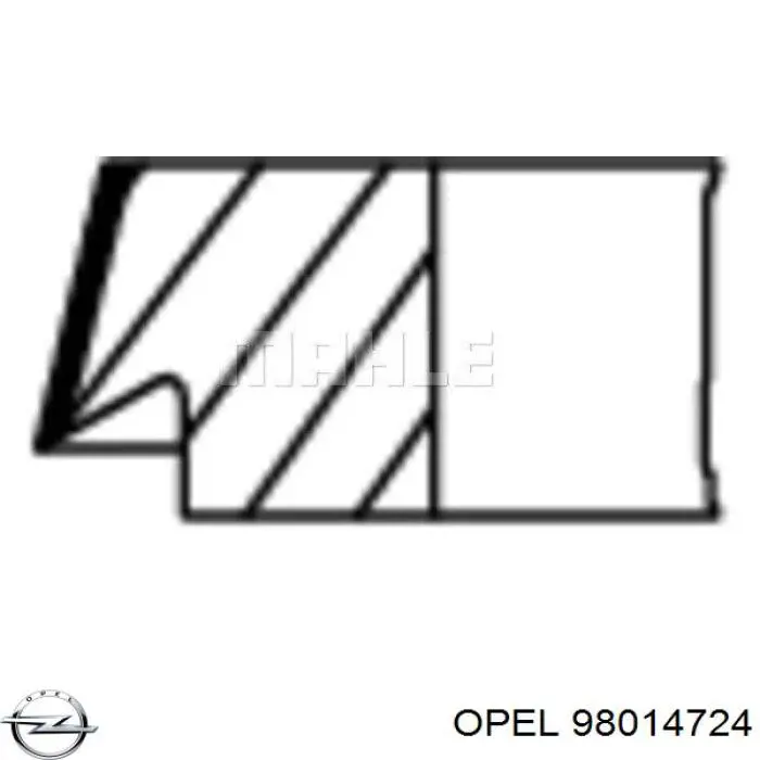 Кольца поршневые STD на 1 цилиндр Opel 98014724 цена, от 22.52 USD