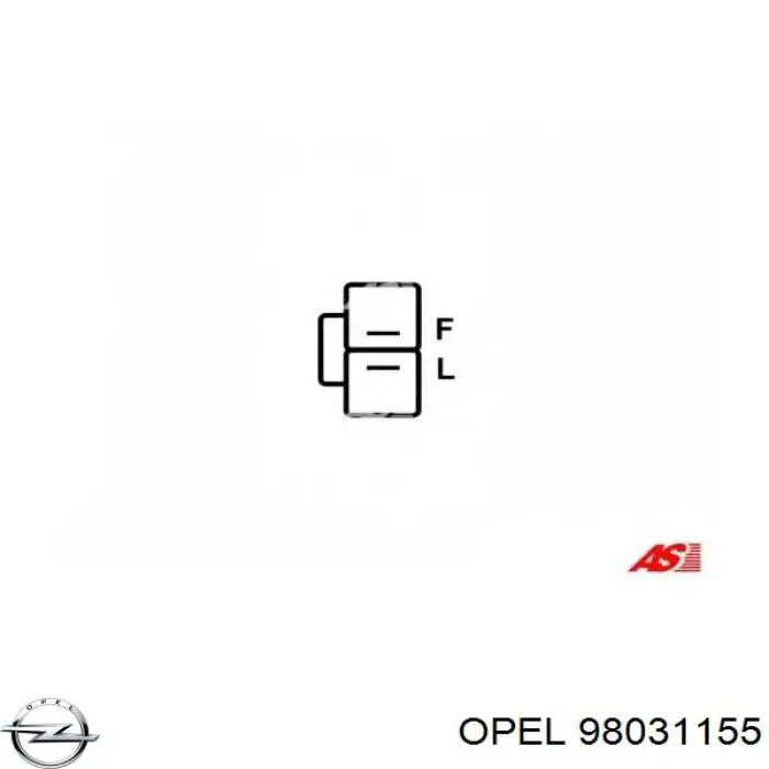 Генератор 98031155 Opel