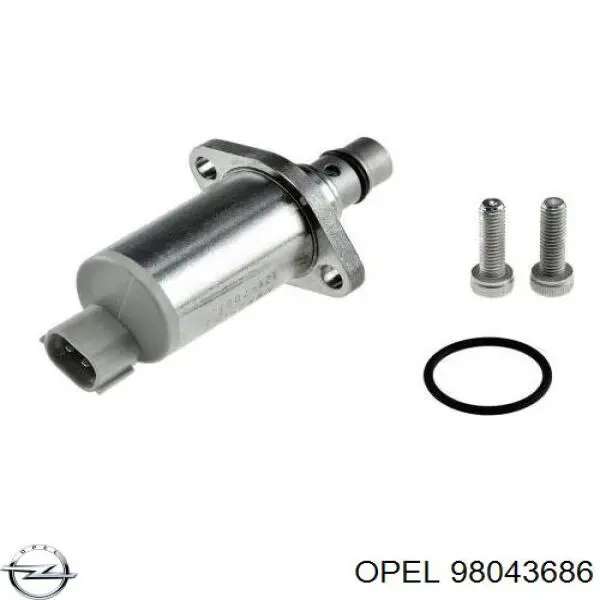 98043686 Opel válvula de regulação de pressão (válvula de redução da bomba de combustível de pressão alta Common-Rail-System)