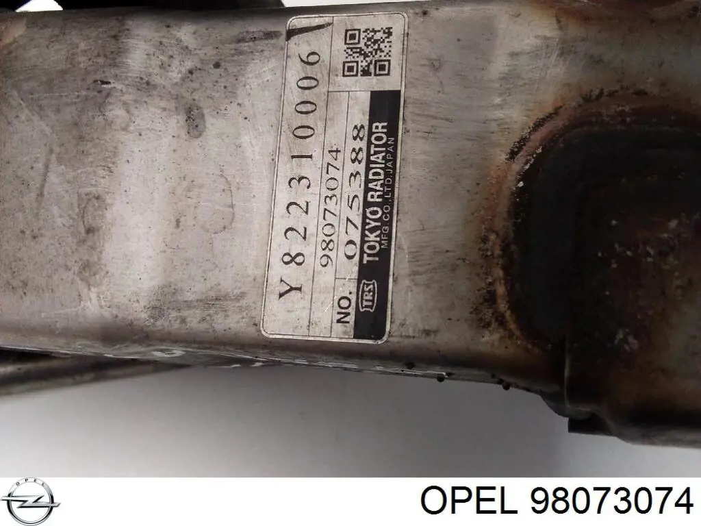 Радиатор системы EGR рециркуляции выхлопных газов General Motors 98073074 цена, от 39.50 USD