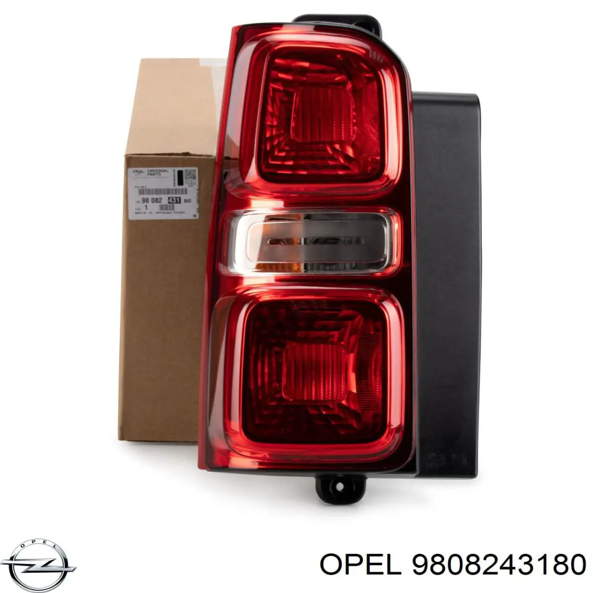 9808243180 Opel lanterna traseira esquerda