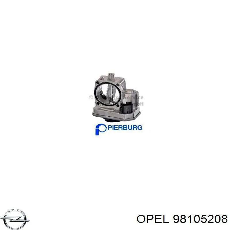 98105208 Opel Дроссельная заслонка
