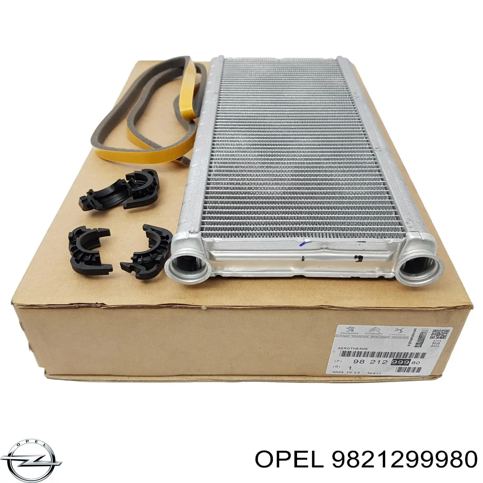 9821299980 Opel радиатор печки