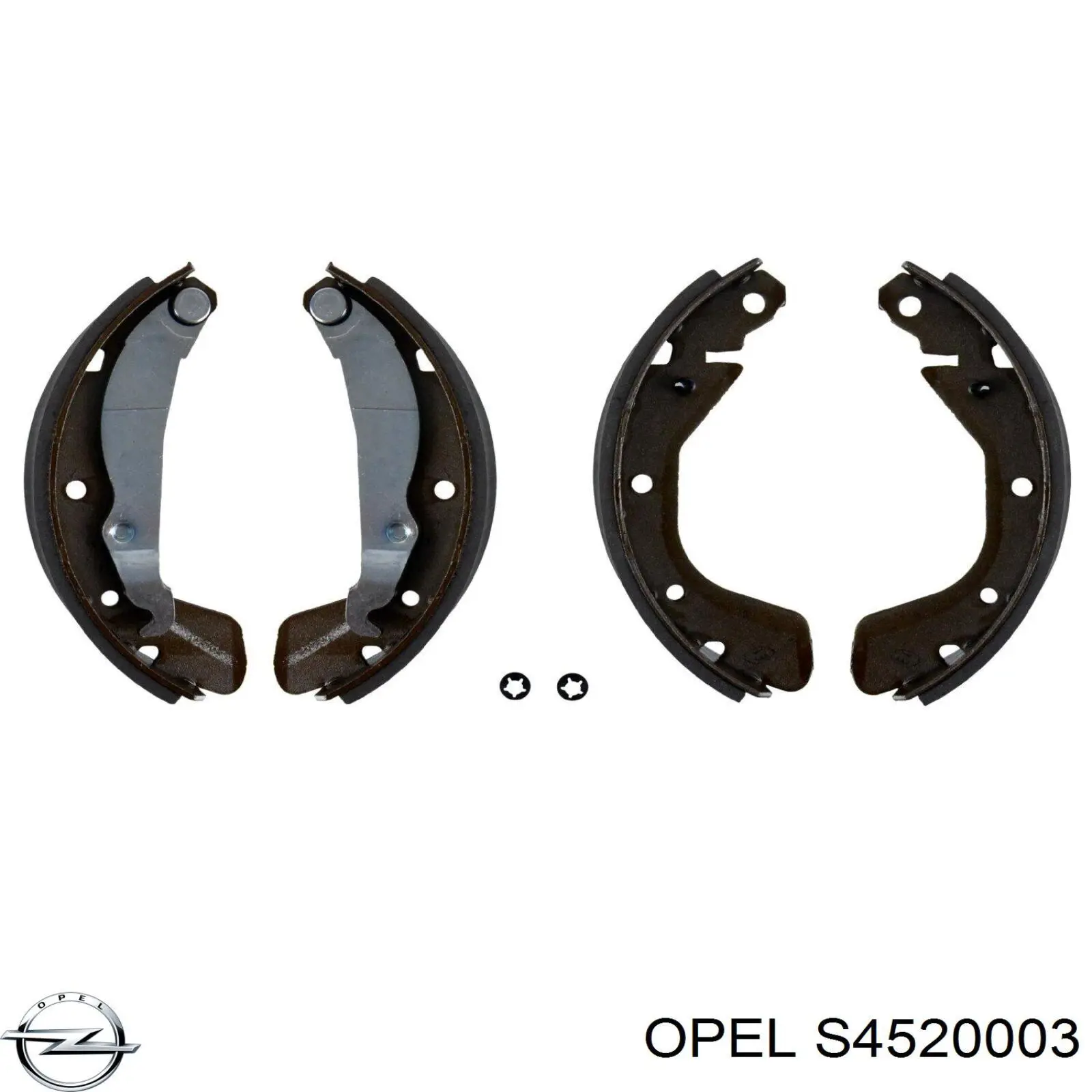 s4520003 Opel колодки тормозные задние барабанные