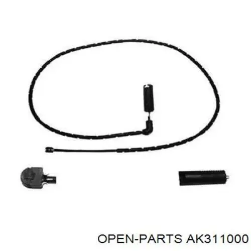 Задние тормозные колодки AK311000 Open Parts