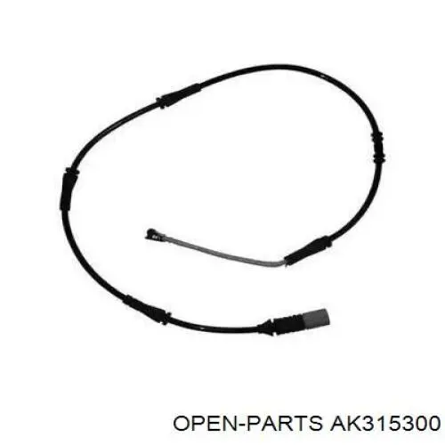 AK3153.00 Open Parts sensor traseiro de desgaste das sapatas do freio