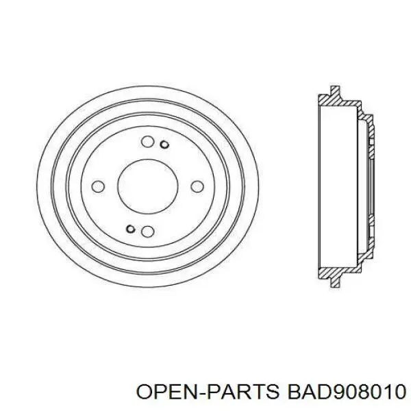 Тормозной барабан BAD908010 Open Parts