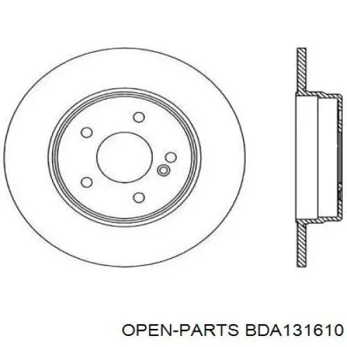 Тормозные диски BDA131610 Open Parts