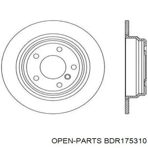 Тормозные диски BDR175310 Open Parts