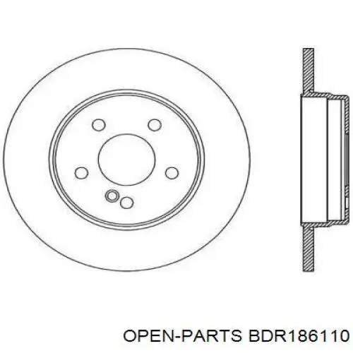 Тормозные диски BDR186110 Open Parts