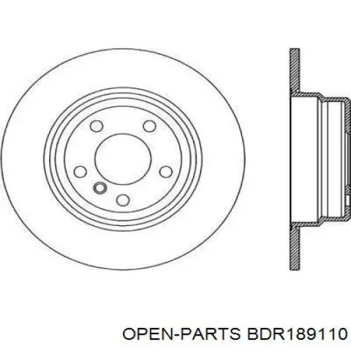 Тормозные диски BDR189110 Open Parts