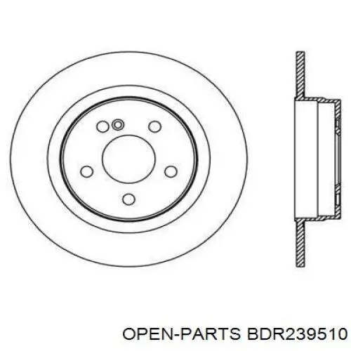 Тормозные диски BDR239510 Open Parts