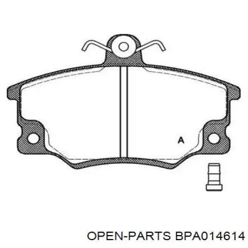 Передние тормозные колодки BPA014614 Open Parts