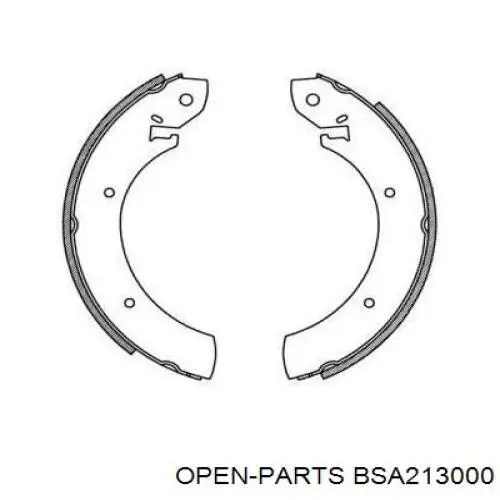 Колодки ручника BSA213000 Open Parts