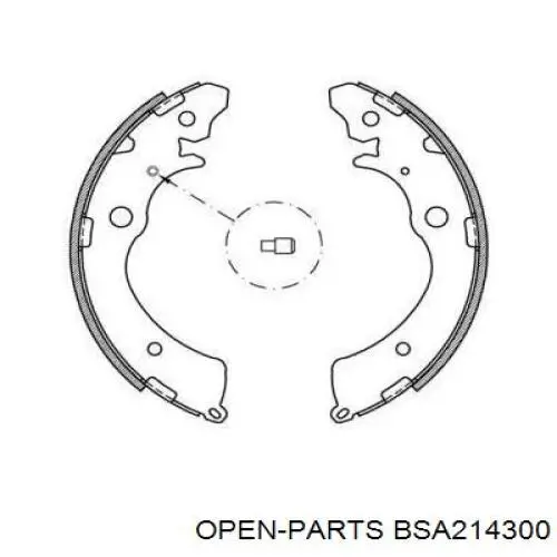 Передние тормозные колодки BSA214300 Open Parts