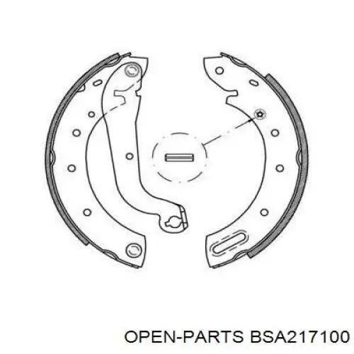 S56508 Brembo sapatas do freio traseiras de tambor