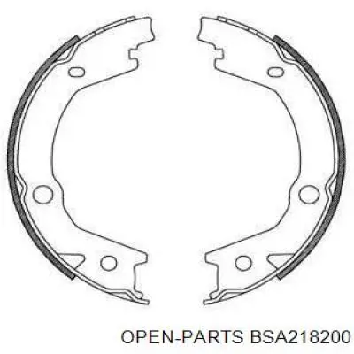 Задние барабанные колодки BSA218200 Open Parts