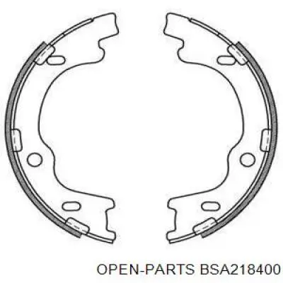 Колодки ручника BSA218400 Open Parts