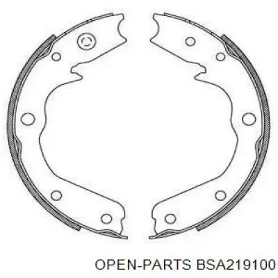 Колодки ручника BSA219100 Open Parts